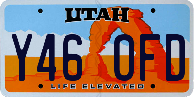 UT license plate Y460FD