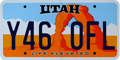 UT license plate Y460FL