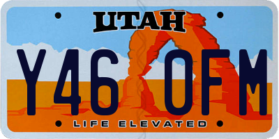 UT license plate Y460FM