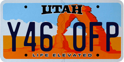 UT license plate Y460FP