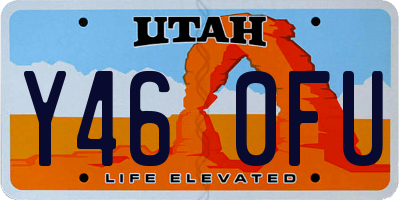 UT license plate Y460FU