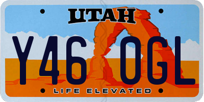 UT license plate Y460GL