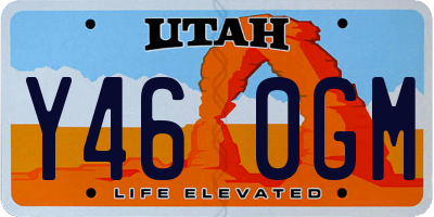 UT license plate Y460GM