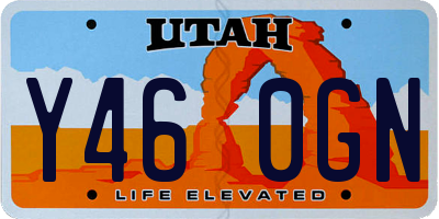 UT license plate Y460GN