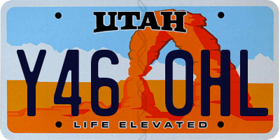 UT license plate Y460HL