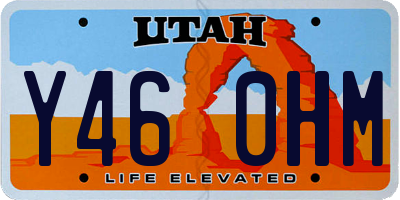 UT license plate Y460HM