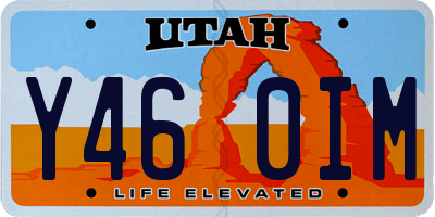 UT license plate Y460IM