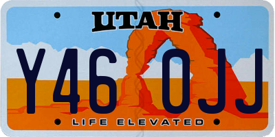 UT license plate Y460JJ