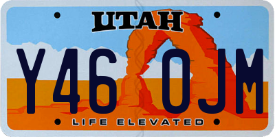 UT license plate Y460JM