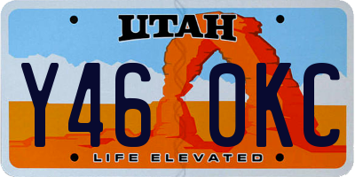 UT license plate Y460KC