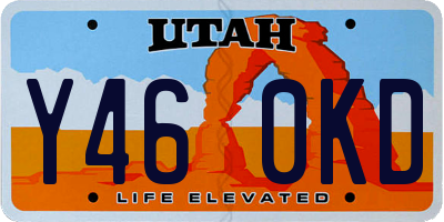 UT license plate Y460KD
