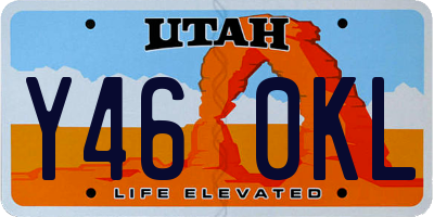 UT license plate Y460KL