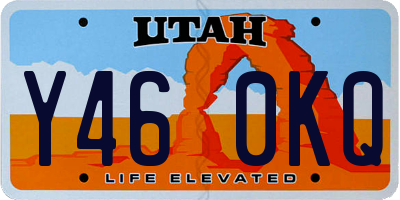 UT license plate Y460KQ