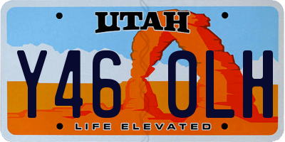 UT license plate Y460LH