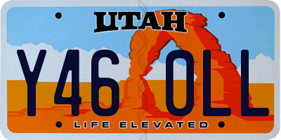 UT license plate Y460LL