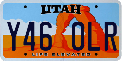 UT license plate Y460LR