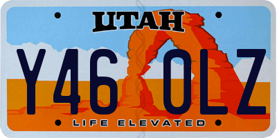 UT license plate Y460LZ