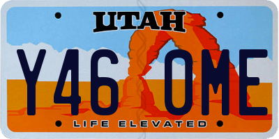 UT license plate Y460ME