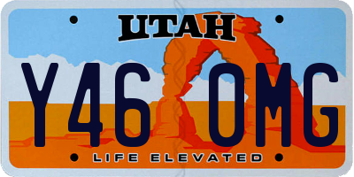 UT license plate Y460MG