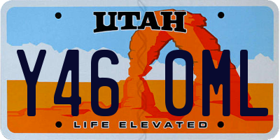 UT license plate Y460ML
