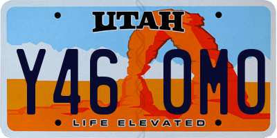 UT license plate Y460MO