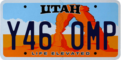 UT license plate Y460MP