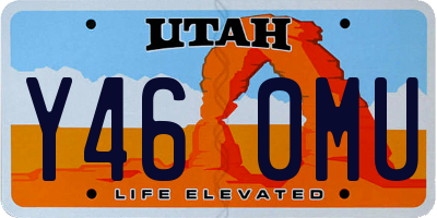 UT license plate Y460MU