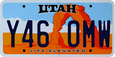 UT license plate Y460MW