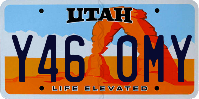 UT license plate Y460MY