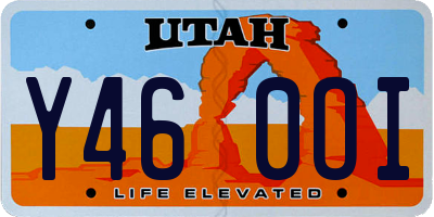 UT license plate Y460OI