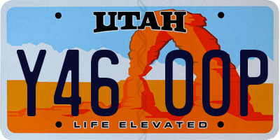 UT license plate Y460OP