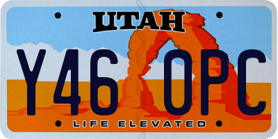 UT license plate Y460PC