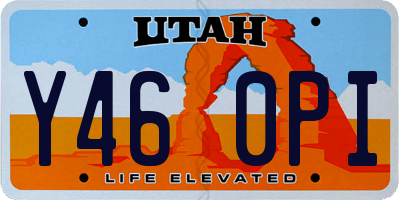 UT license plate Y460PI