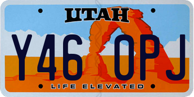 UT license plate Y460PJ