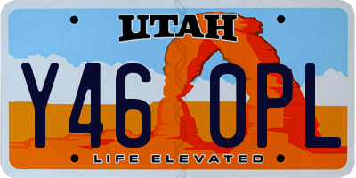 UT license plate Y460PL