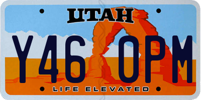 UT license plate Y460PM