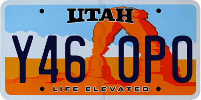 UT license plate Y460PO