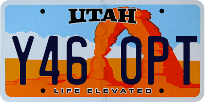 UT license plate Y460PT