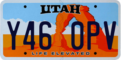 UT license plate Y460PV