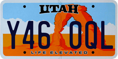 UT license plate Y460QL