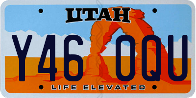 UT license plate Y460QU