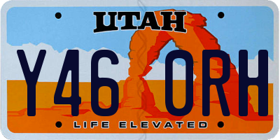 UT license plate Y460RH