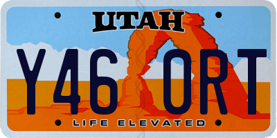 UT license plate Y460RT