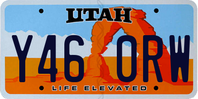 UT license plate Y460RW