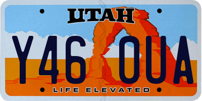 UT license plate Y460UA