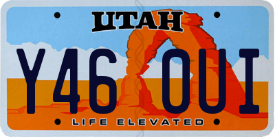 UT license plate Y460UI