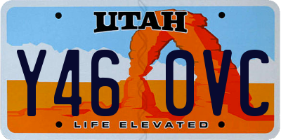 UT license plate Y460VC