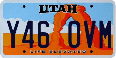 UT license plate Y460VM