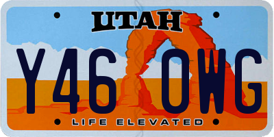 UT license plate Y460WG