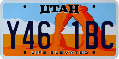UT license plate Y461BC